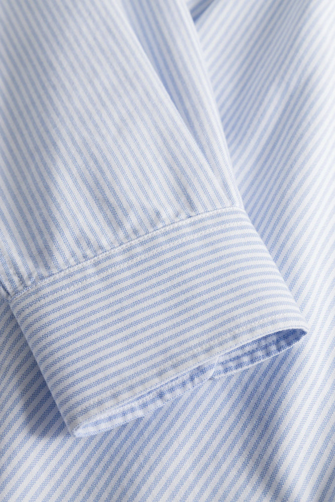 
                  
                    Standard Oxford BD Shirt - Pale Blue Stripe
                  
                