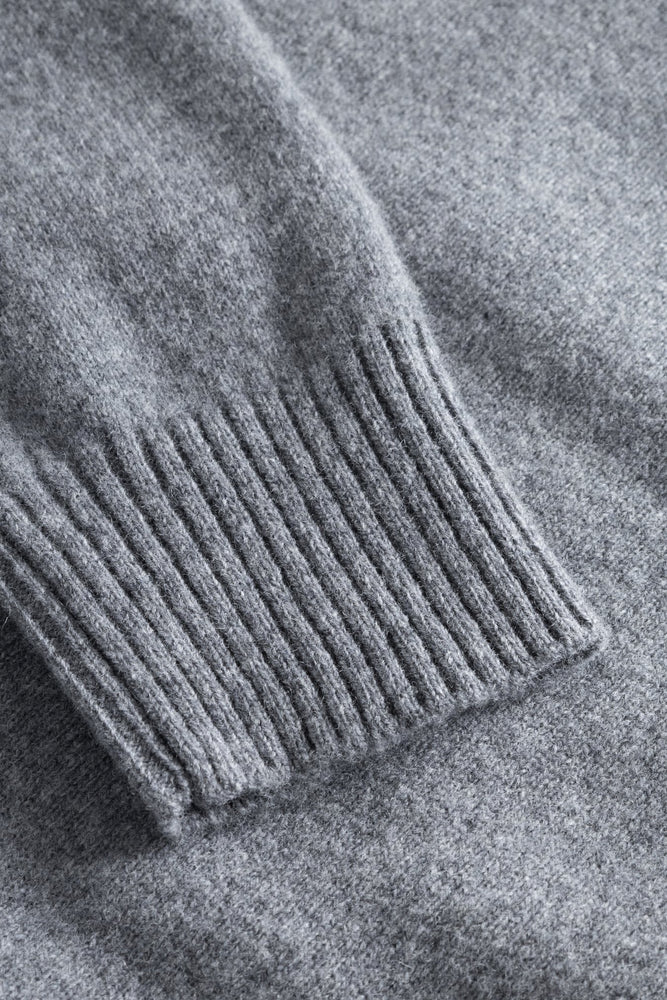 
                  
                    Standard Merino Lambswool Sweater - Grey Melange
                  
                