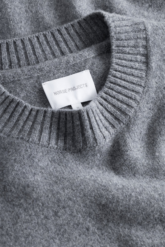 
                  
                    Standard Merino Lambswool Sweater - Grey Melange
                  
                