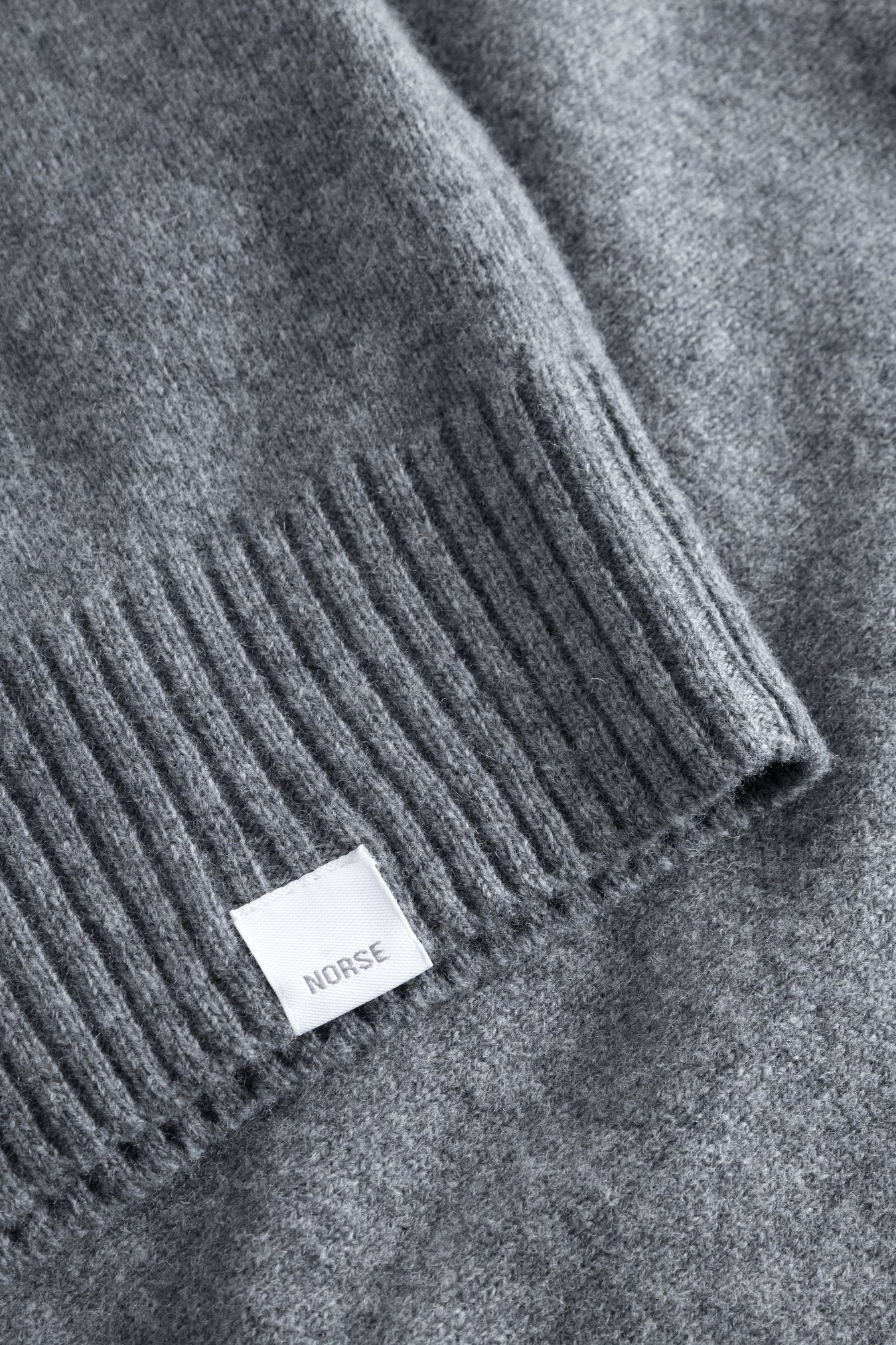 
                  
                    Standard Merino Lambswool Sweater - Grey Melange
                  
                