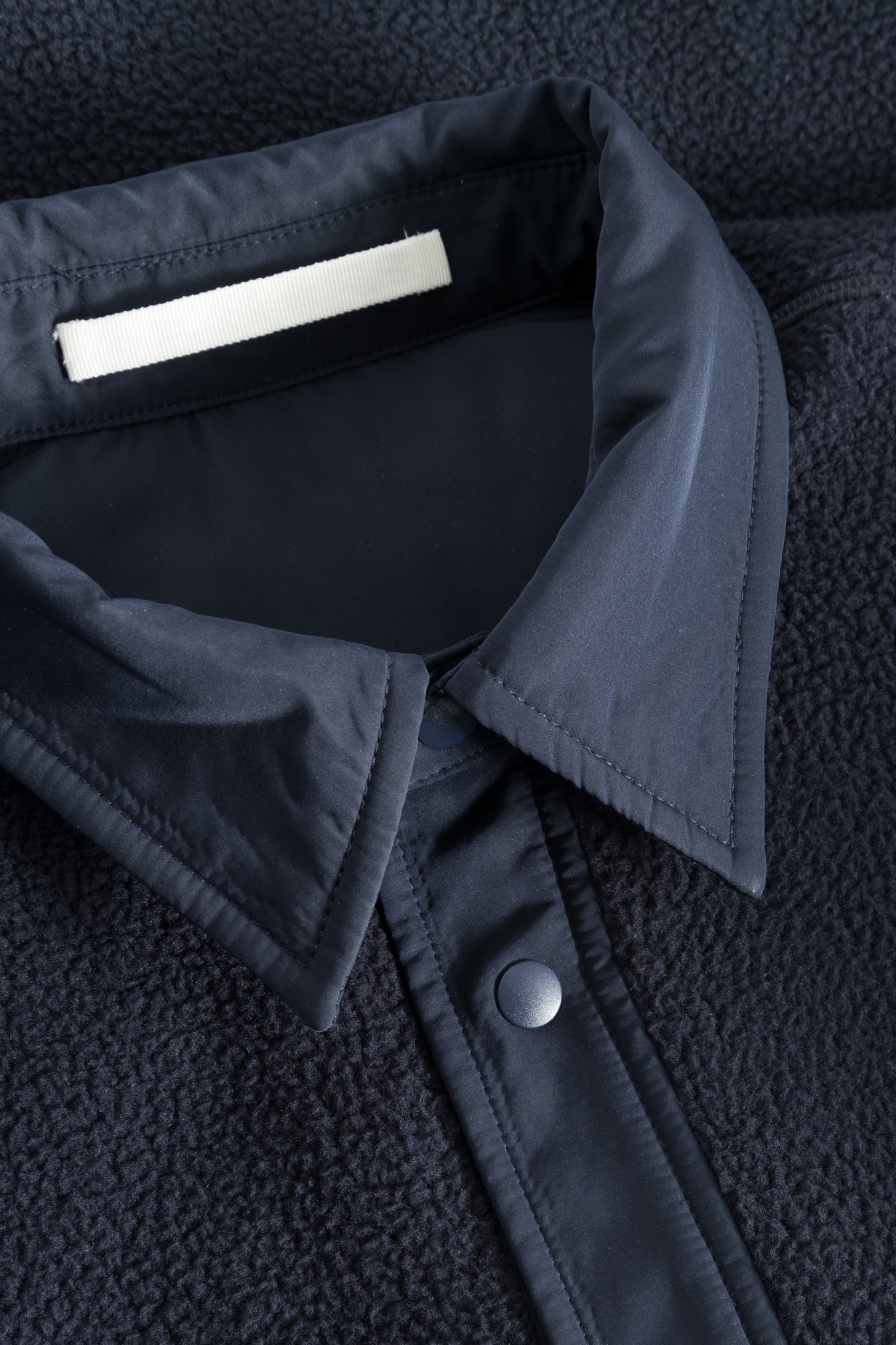 
                  
                    Ulrik Reversible Fleece Overshirt - Dark Navy
                  
                