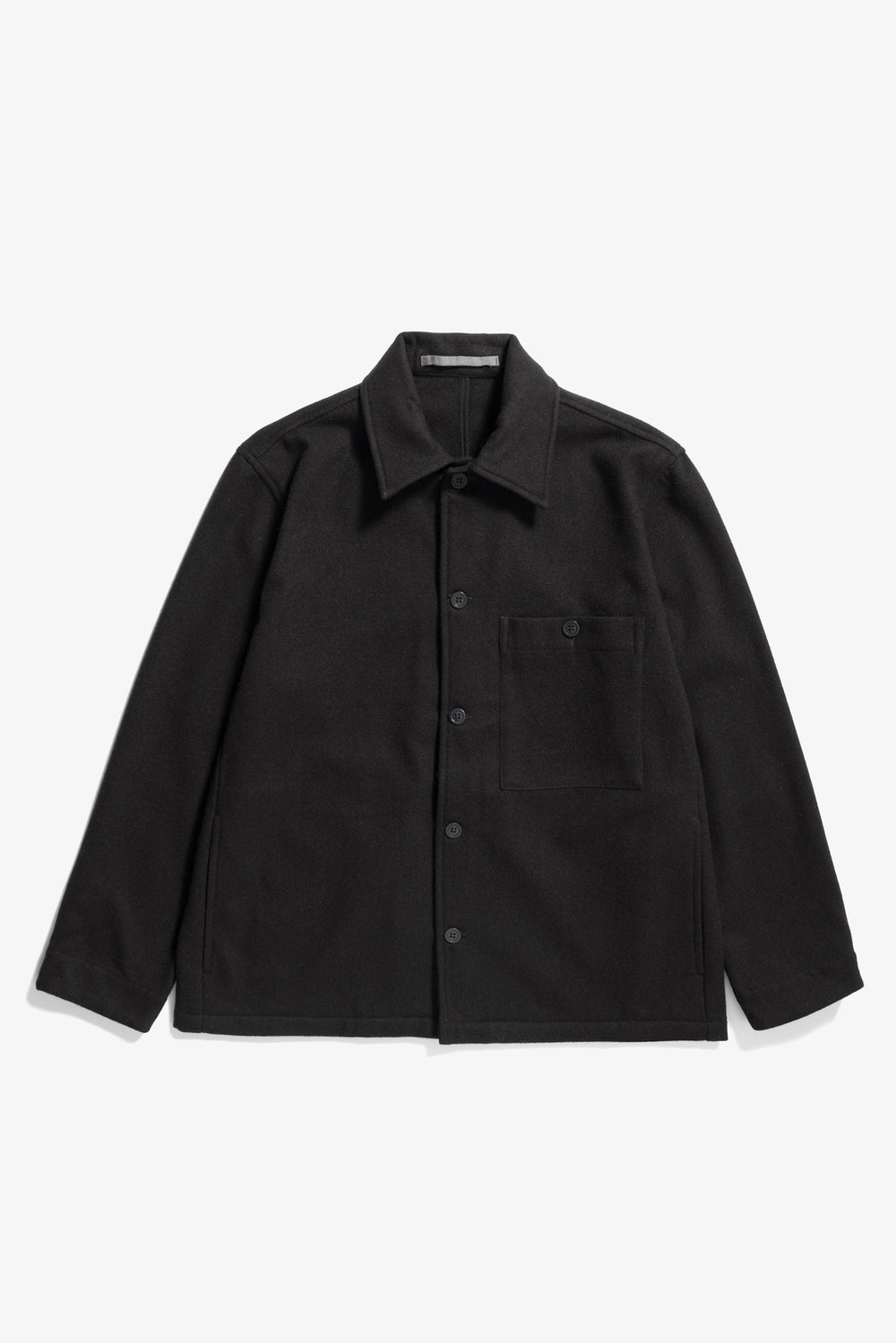 Folke Wool Overshirt - Espresso