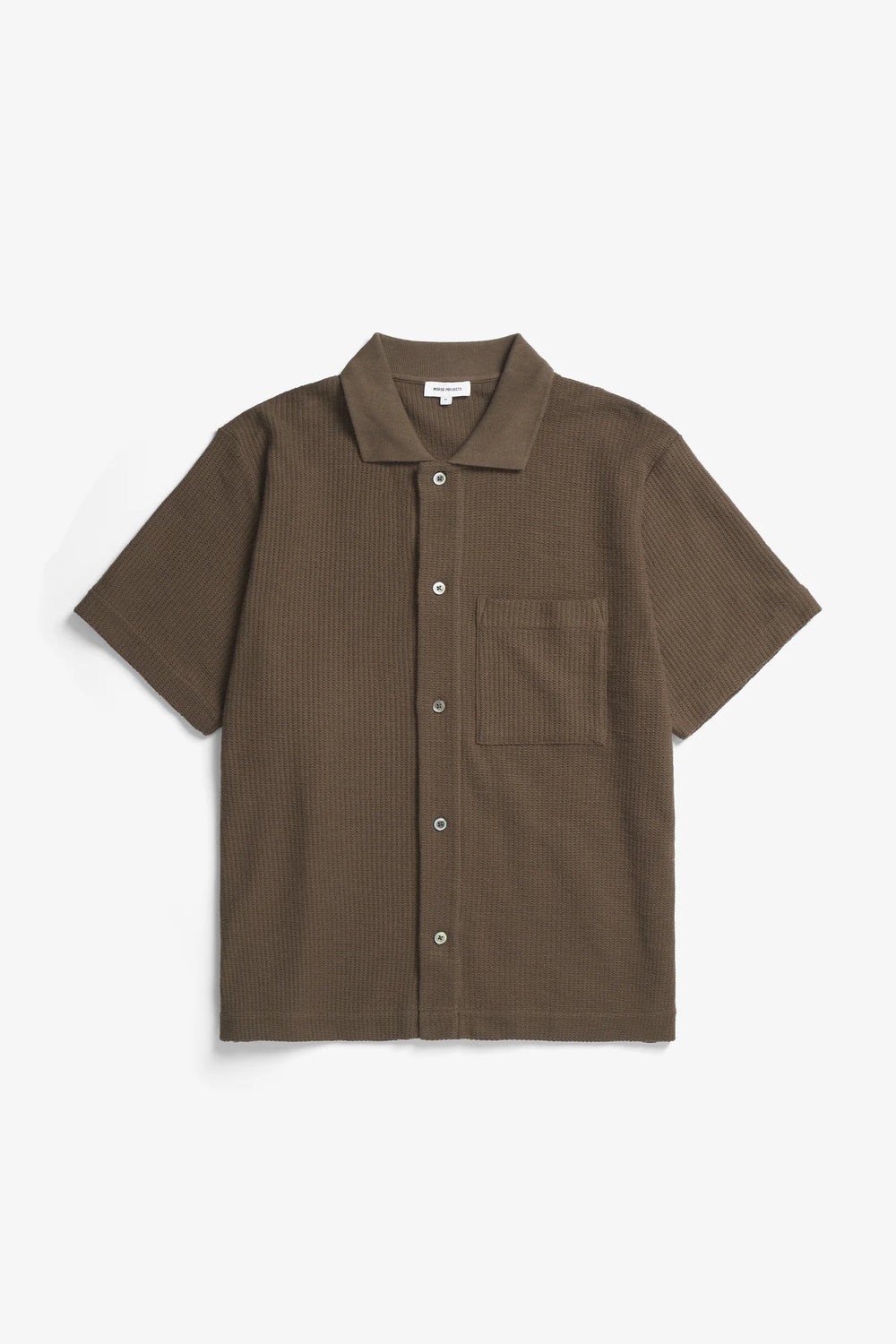 Gustav Crochet jersey Shirt - Chestnut