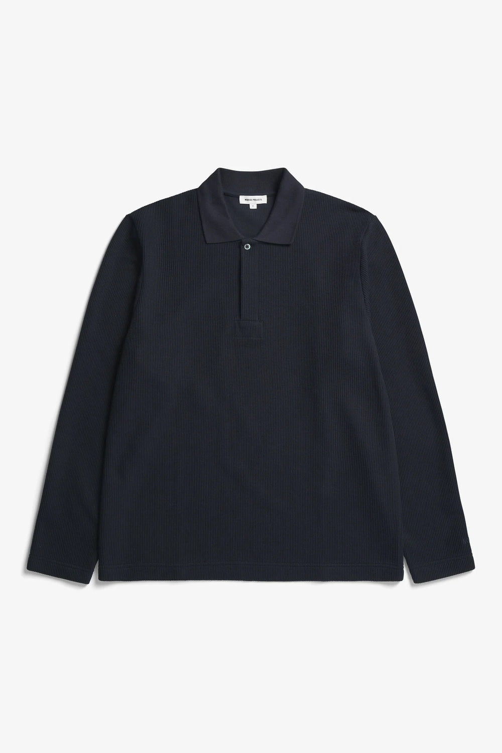 Ruben Double Face LS Polo - Dark Navy