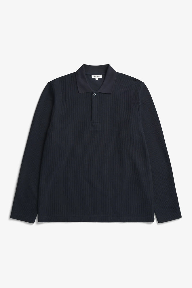 
                  
                    Ruben Double Face LS Polo - Dark Navy
                  
                