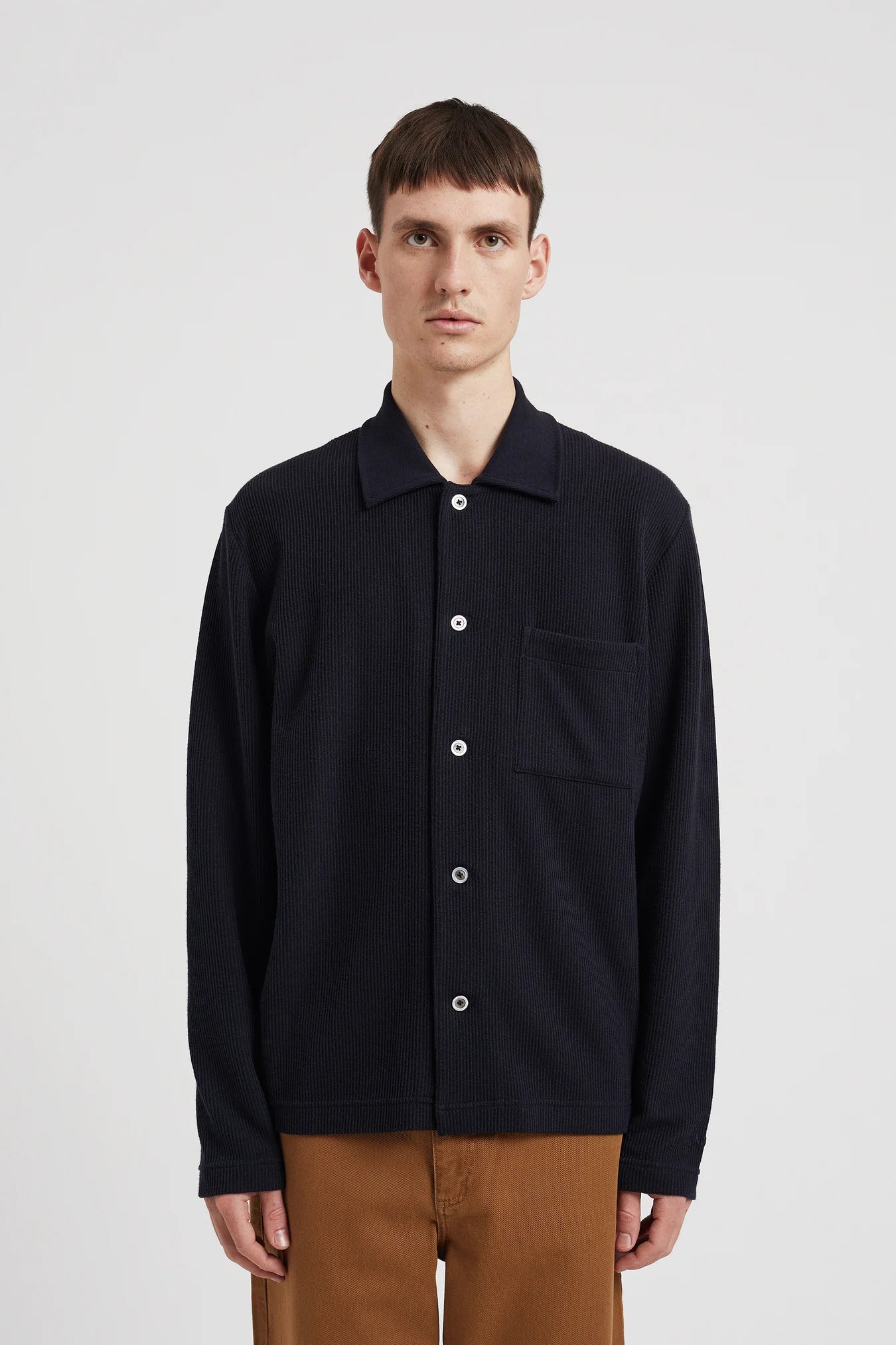 
                  
                    Jorn Double Face Overshirt - Dark Navy
                  
                