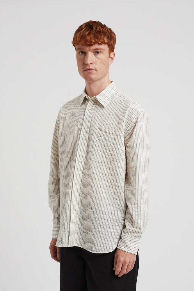 
                  
                    Mo Oversized Striped Shirt - Chestnut
                  
                