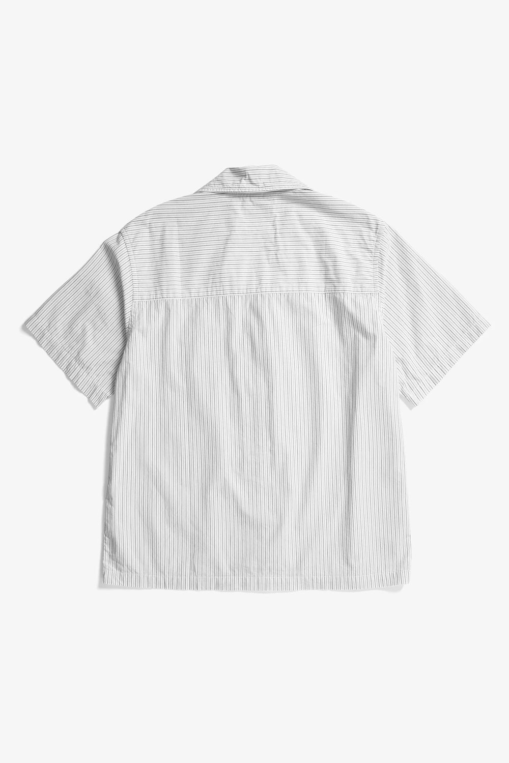 Mads Poplin Stripe SS - Ecru