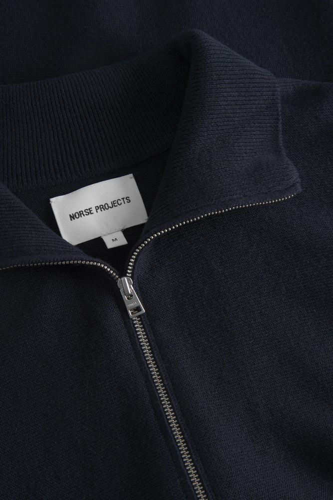 
                  
                    Links Cotton Linen Zip Jacket - Dark Navy
                  
                