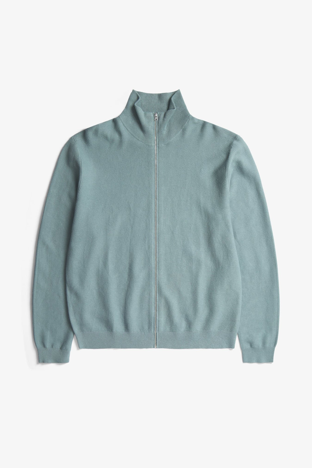 Links Cotton Linen Zip Jacket - Greyish Blue