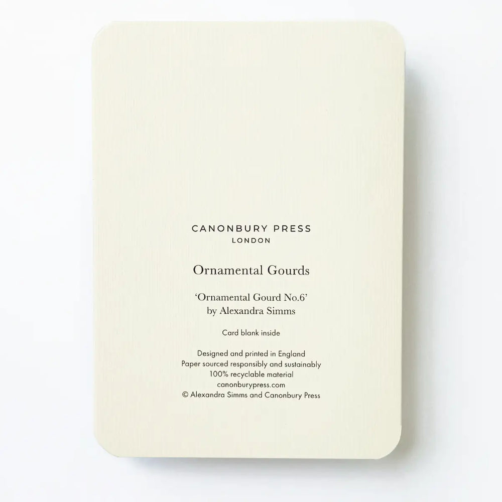 
                  
                    Ornamental Gourd Greeting Card
                  
                
