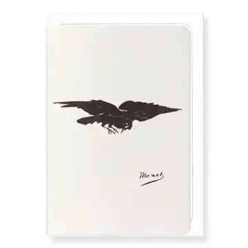 Raven By Edouard Manet: Painting Greeting Card