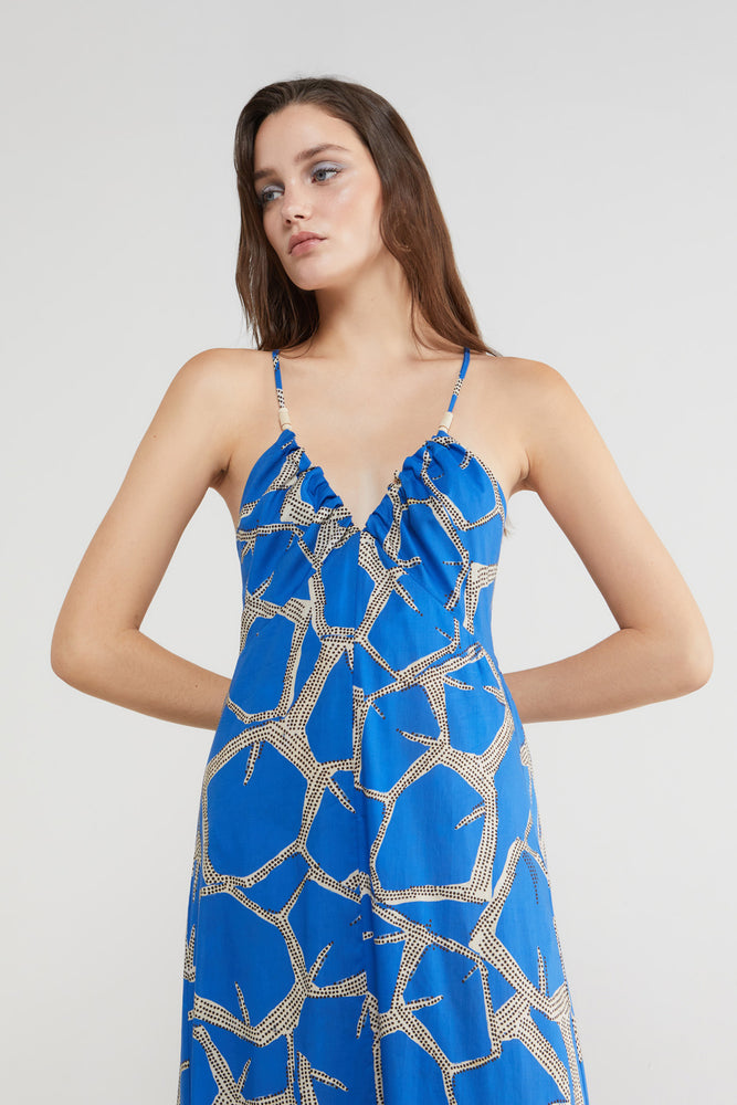 
                  
                    Strappy Patterned Dress - Klein
                  
                
