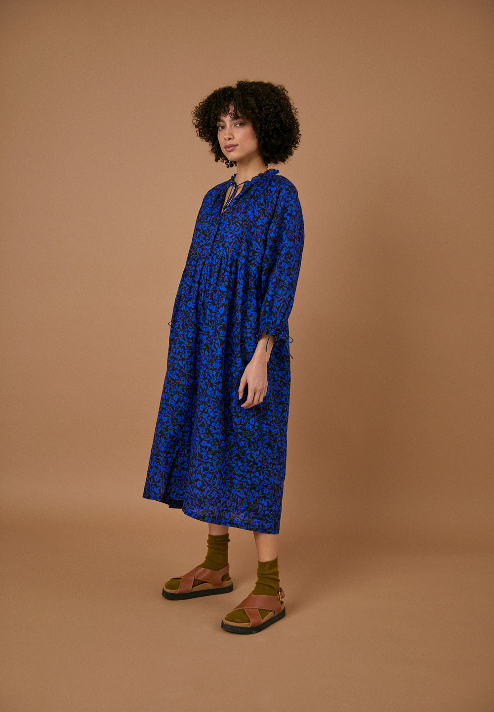 Astrid Dress - Blue Print