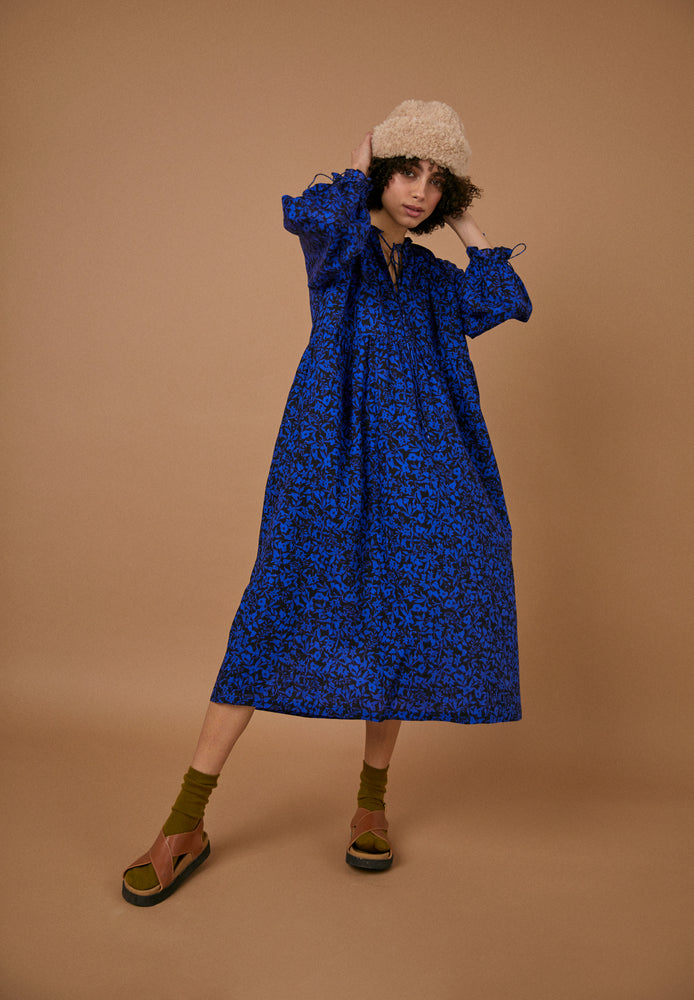 
                  
                    Astrid Dress - Blue Print
                  
                