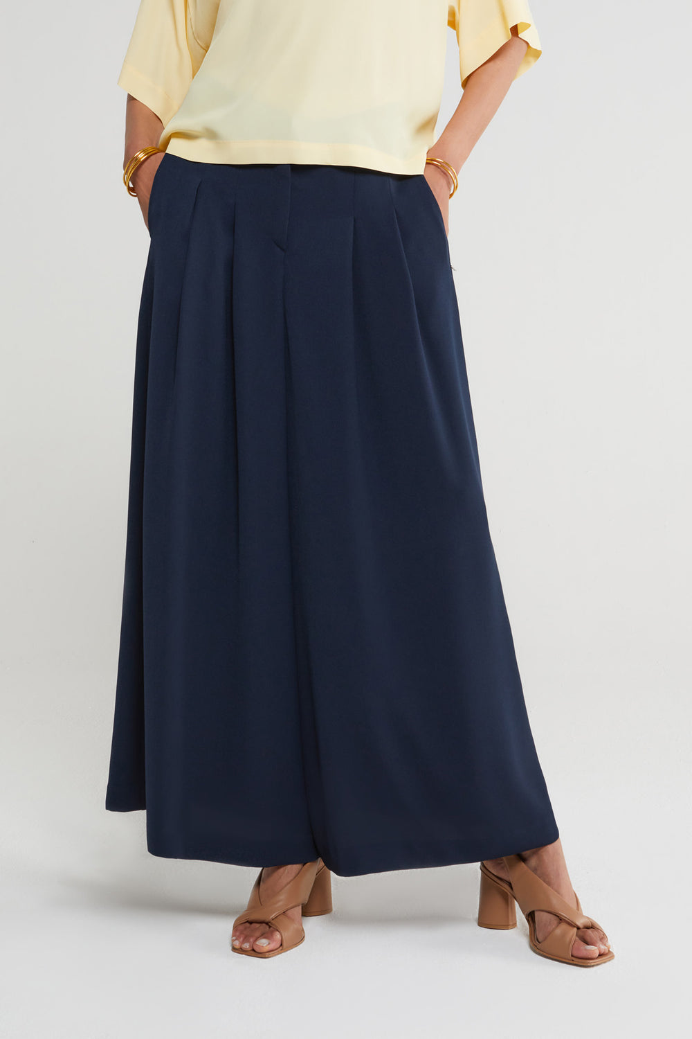Long Pantskirt - Navy