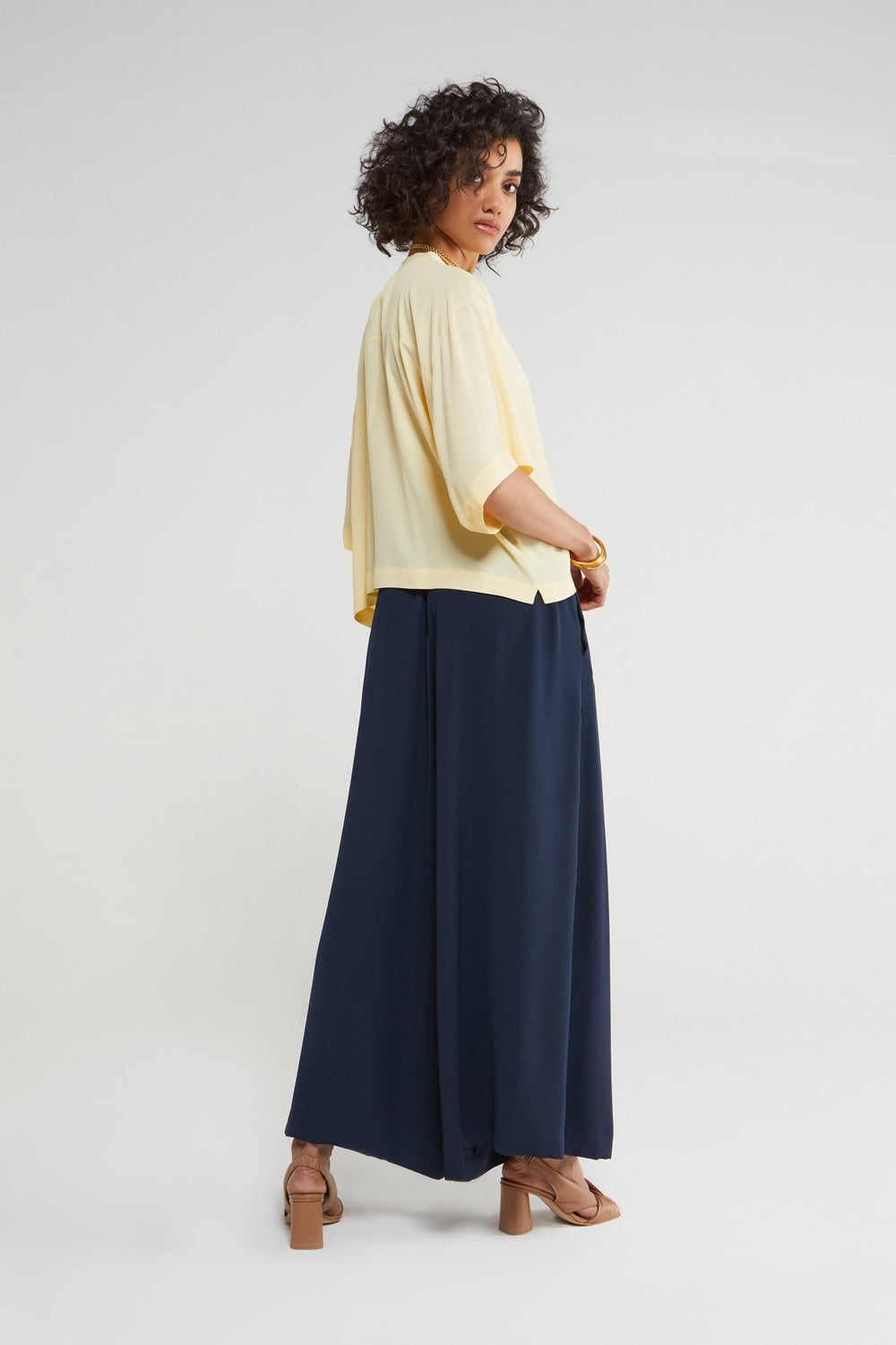 Long Pantskirt - Navy