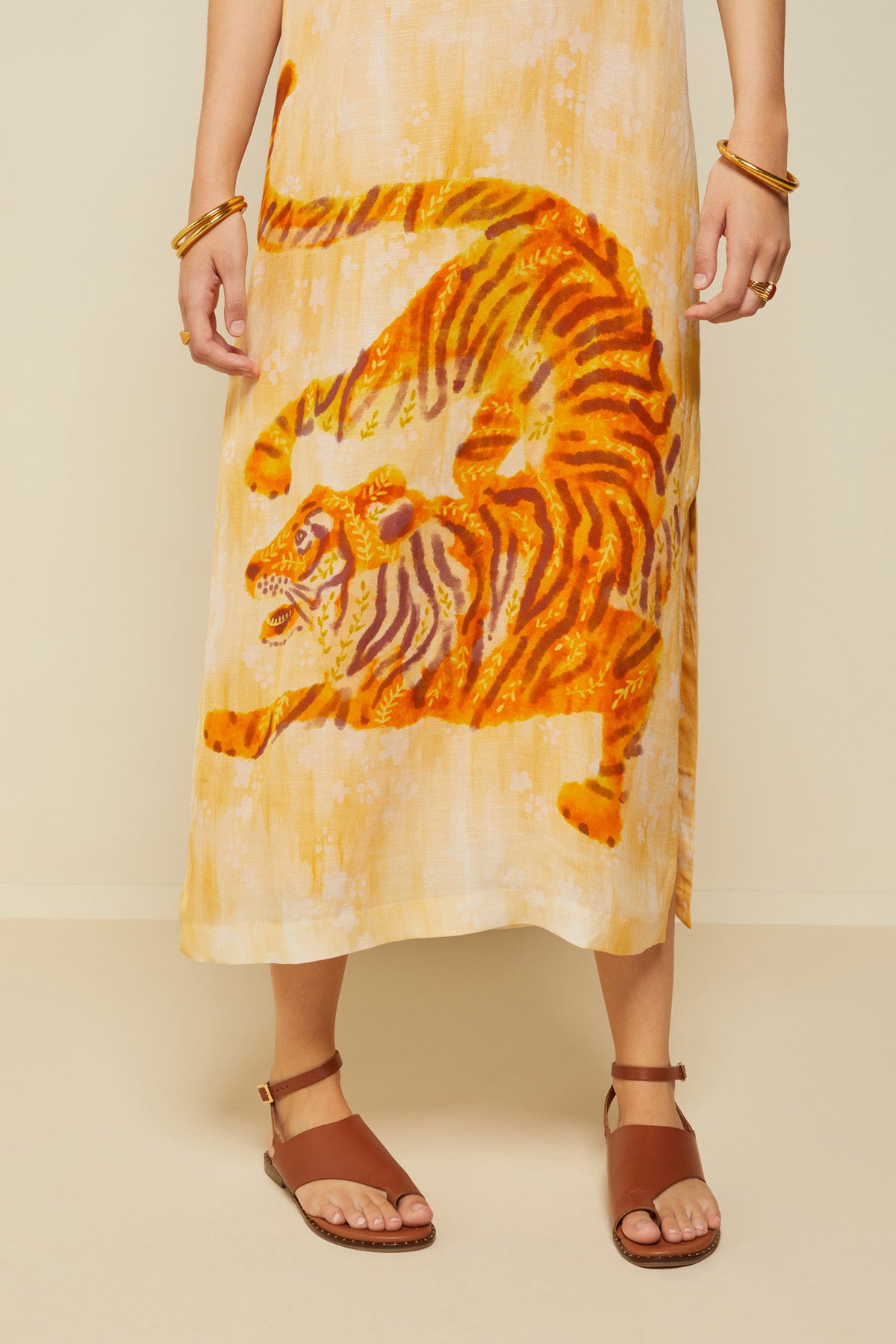 
                  
                    Linen Blend Tiger Dress
                  
                