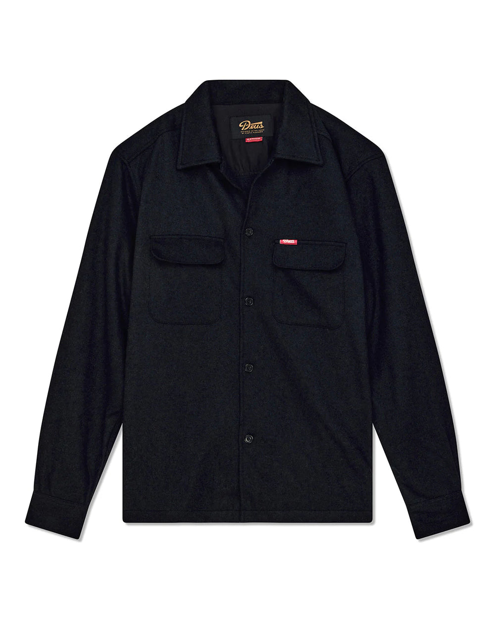 Clayton Wool Shirt - Black