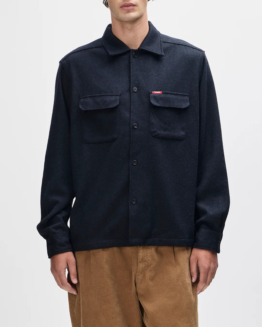 
                  
                    Clayton Wool Shirt - Black
                  
                