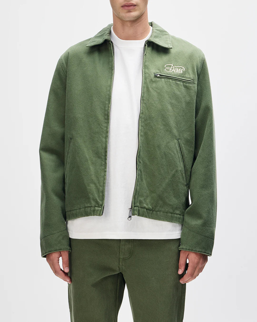
                  
                    Workwear Overdye Jacket - Cypress Green
                  
                