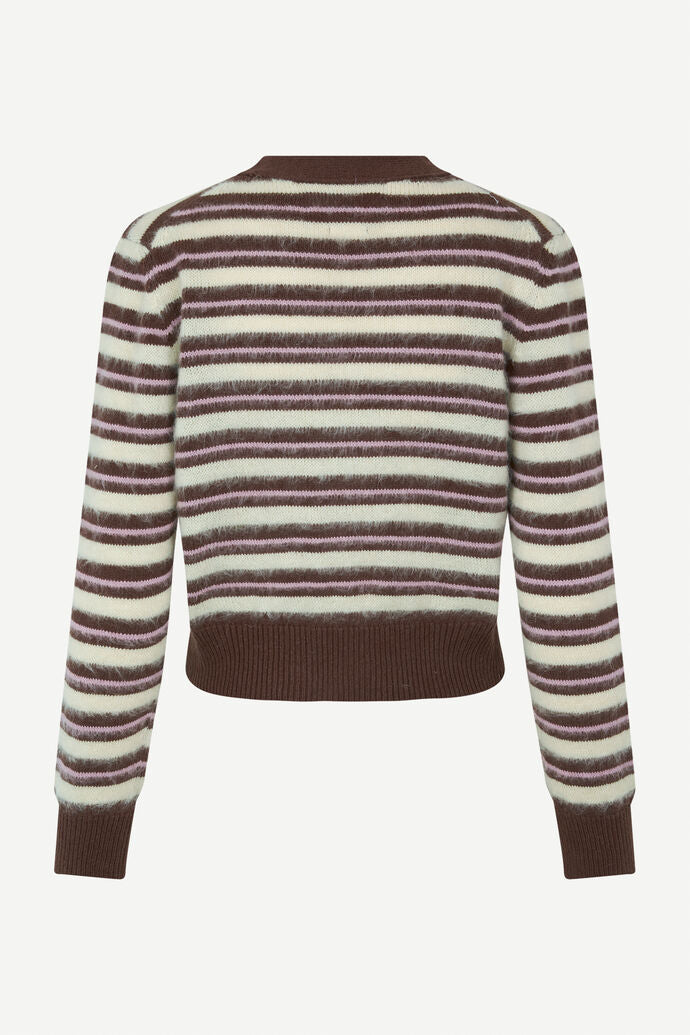 
                  
                    Sagiulia Cardigan - Bronestone Stripe
                  
                