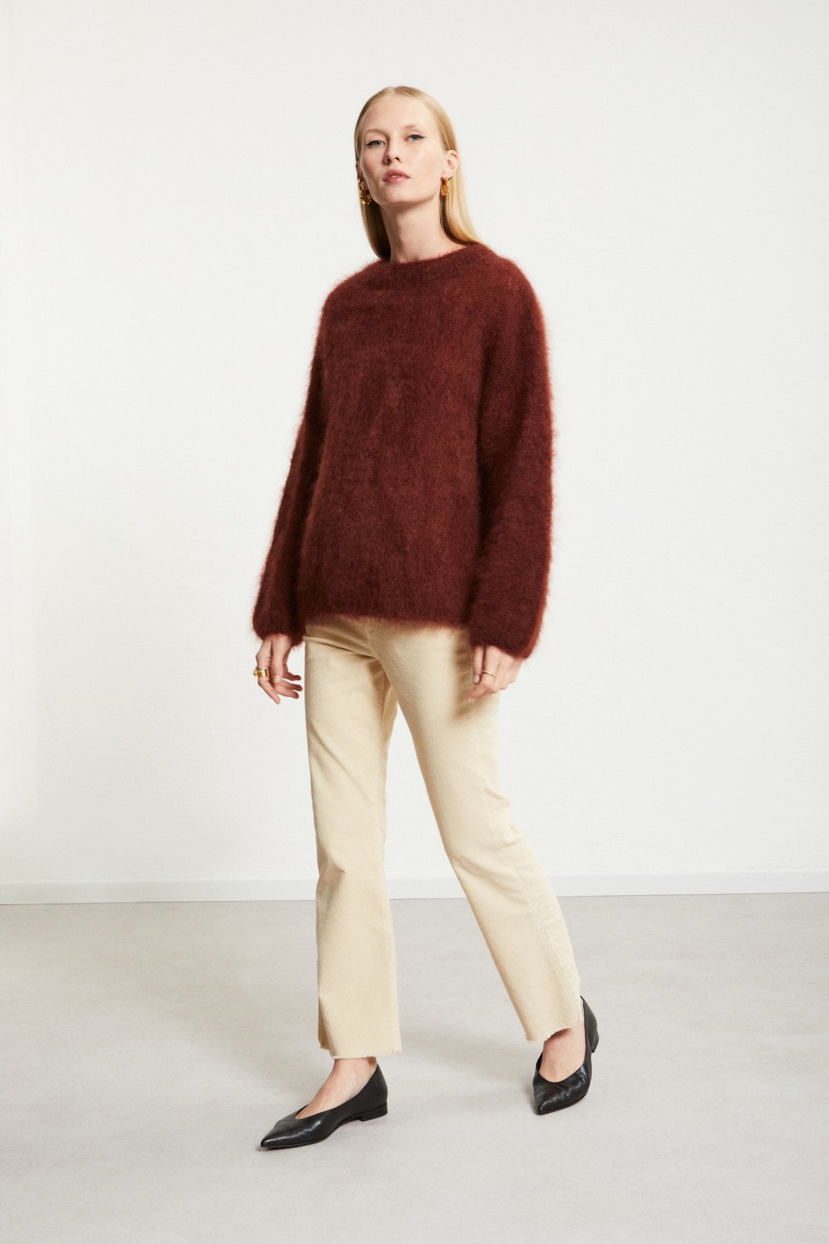 
                  
                    Mohair Crew Neck - Bruciato
                  
                