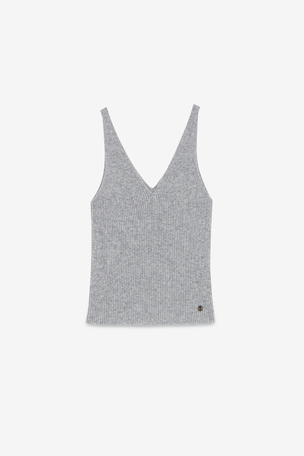 Cashmere Blend Vest - Fog