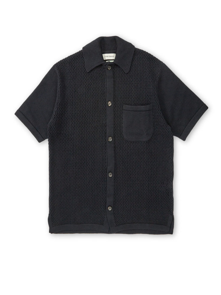 Mawes S/S Knitted Shirt - Tamar Navy