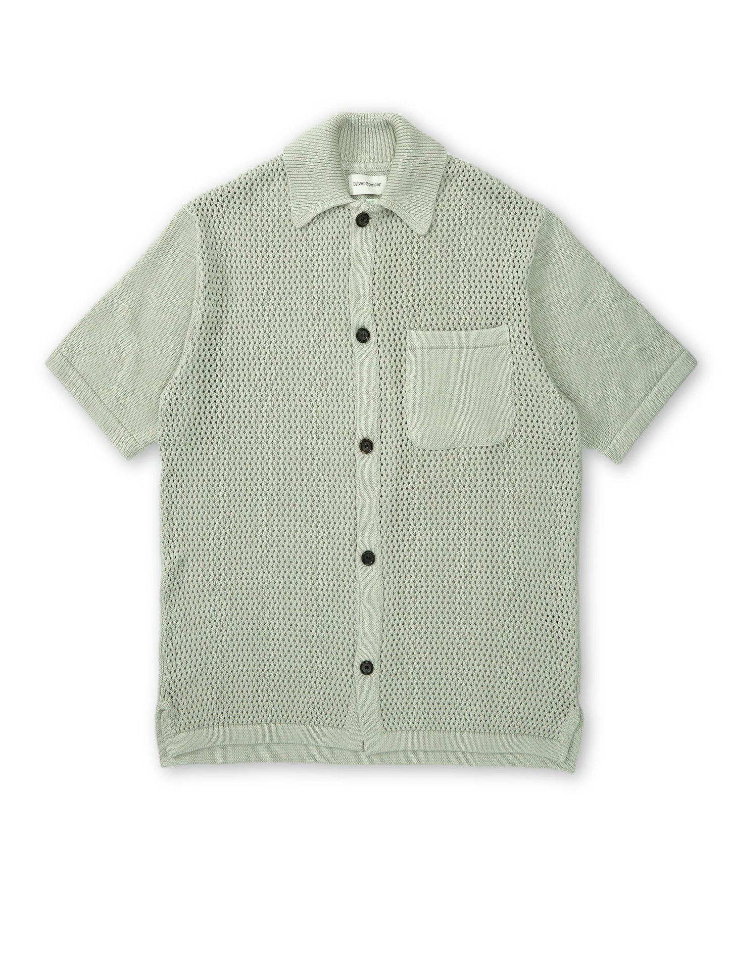 Mawes S/S Knitted Shirt - Tamar Pale Green