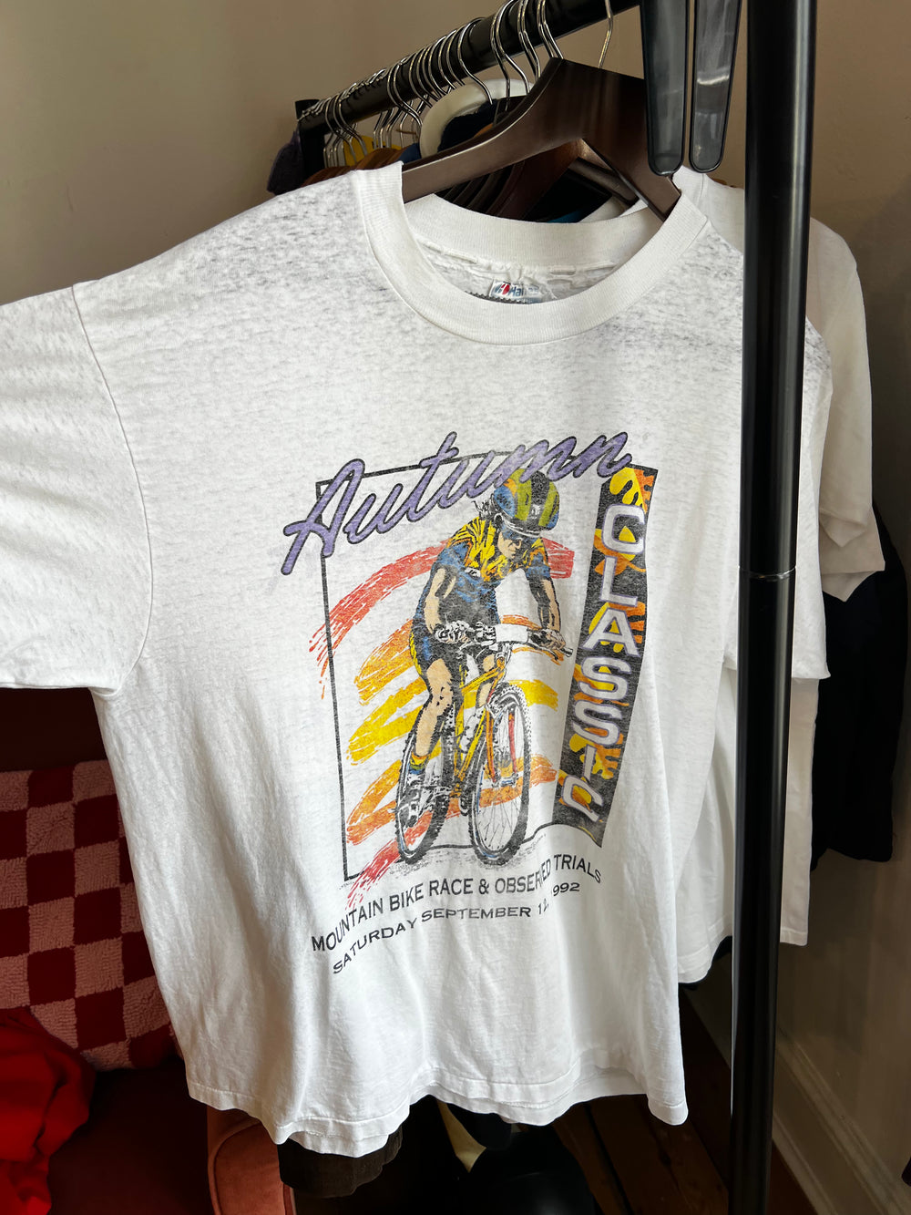 Vintage 1992 Cycling Tshirt - White