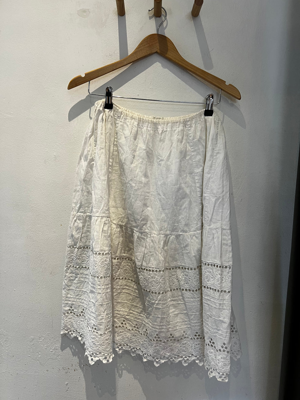 Vintage Petticoat Midi Skirt - White