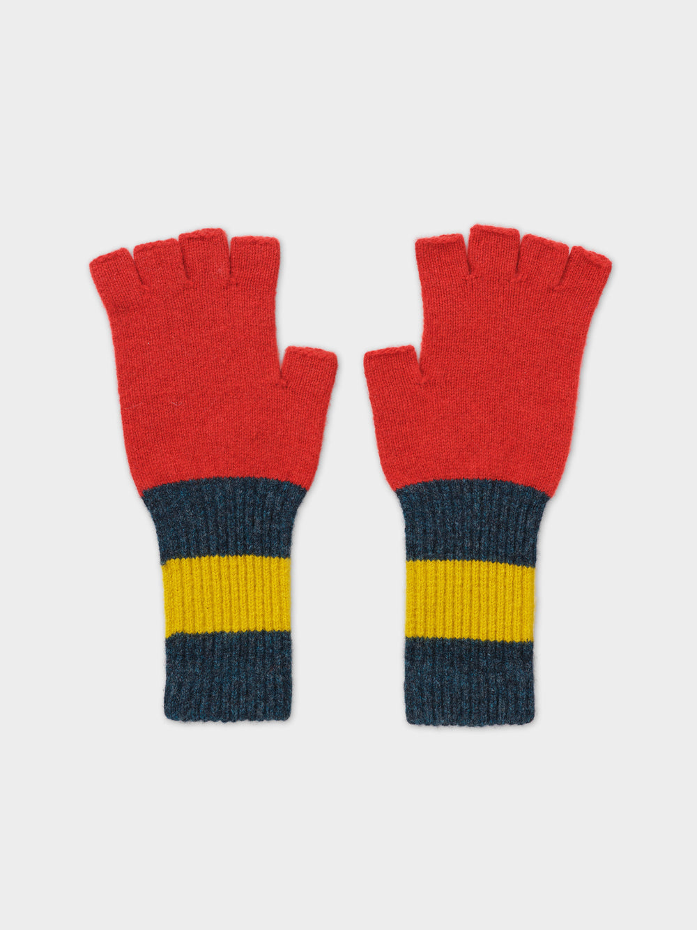 Fingerless Gloves - Red Dulse