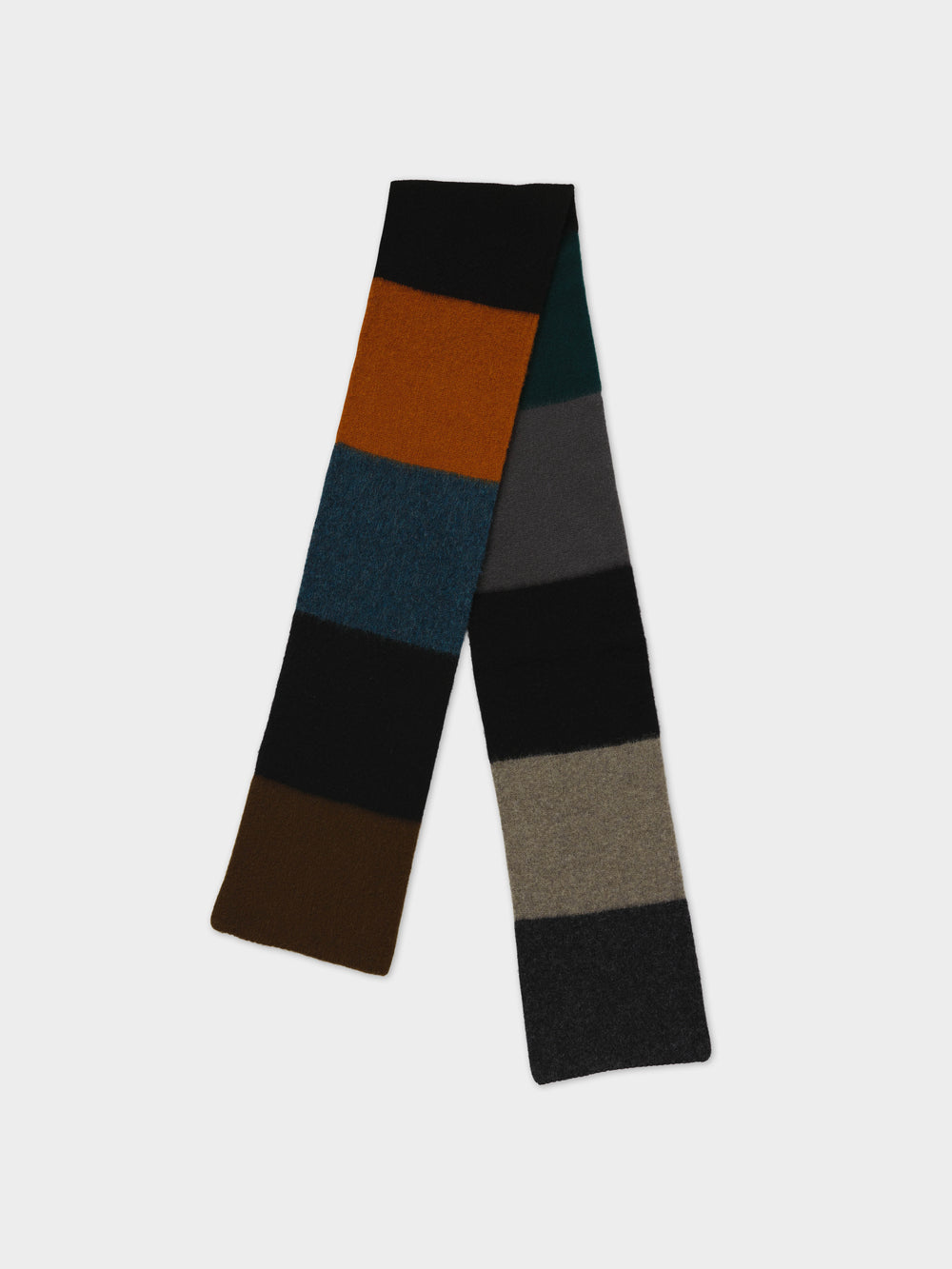 Small Colourblock Scarf - Dark