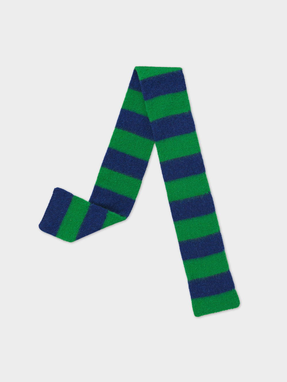 Small Brushed Stripe Scarf - Pagoda & Nightsky