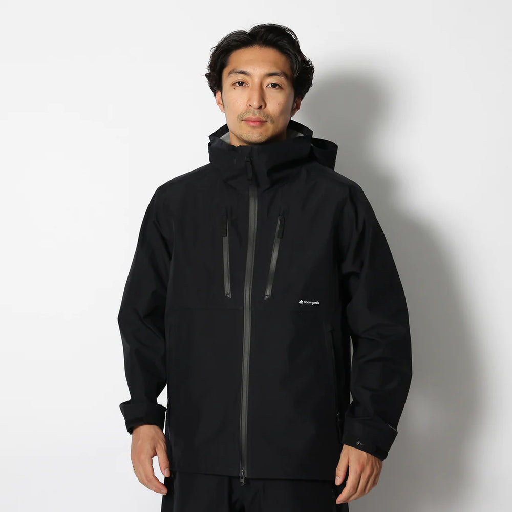 GORE TEX Rain Jacket Black Curated Goods Ltd