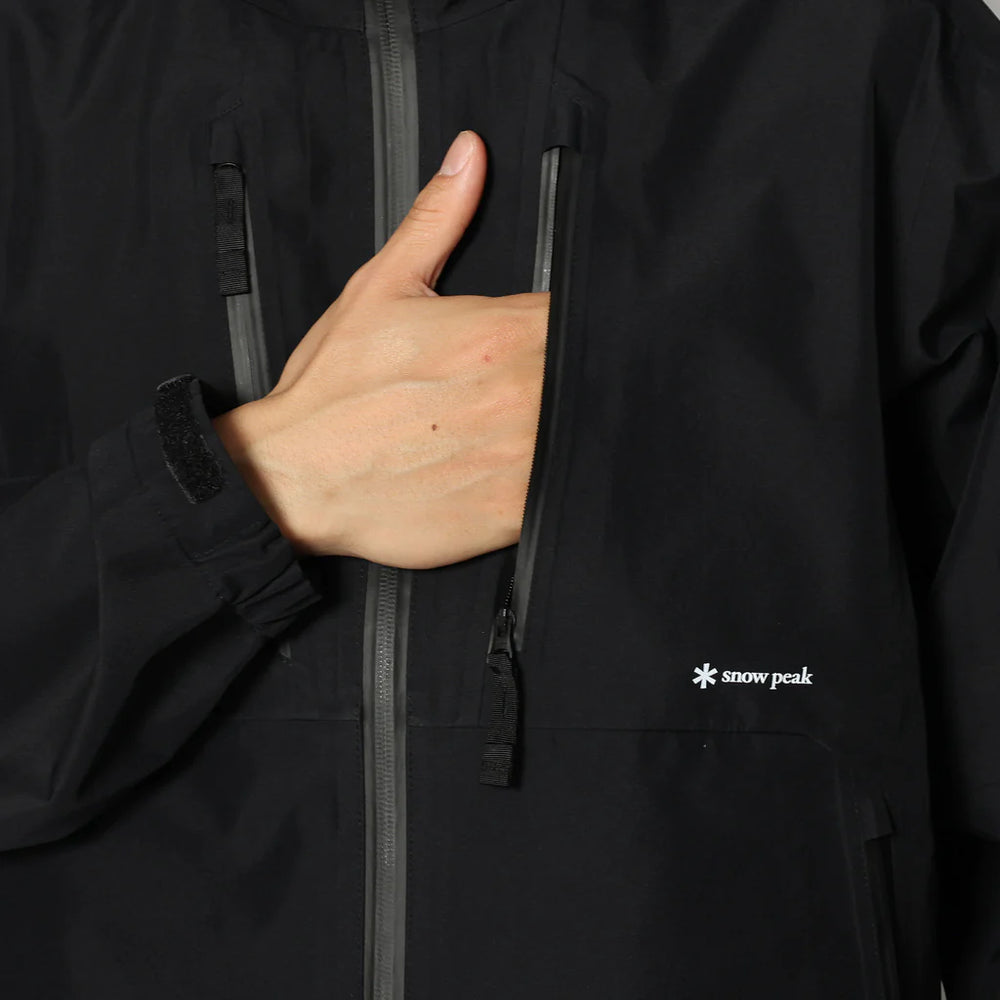 GORE TEX Rain Jacket Black Curated Goods Ltd