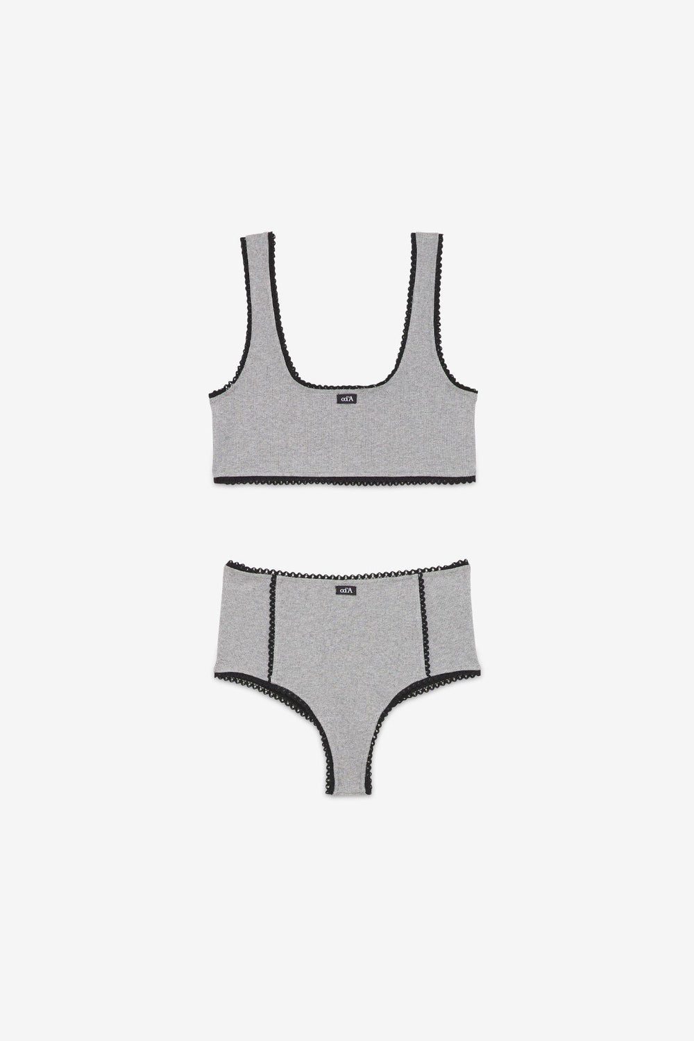 Lingerie Set - Grey Melange