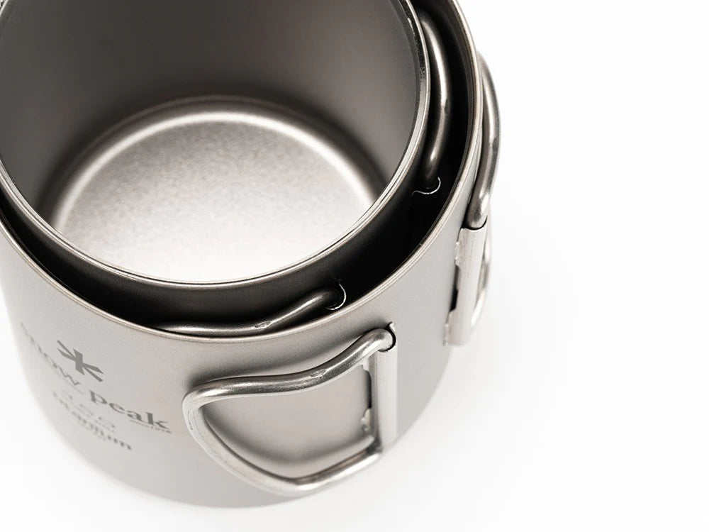 Titanium Double Wall Mug 450 - Silver