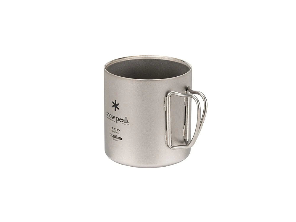 Titanium Double Wall Mug 450 - Silver