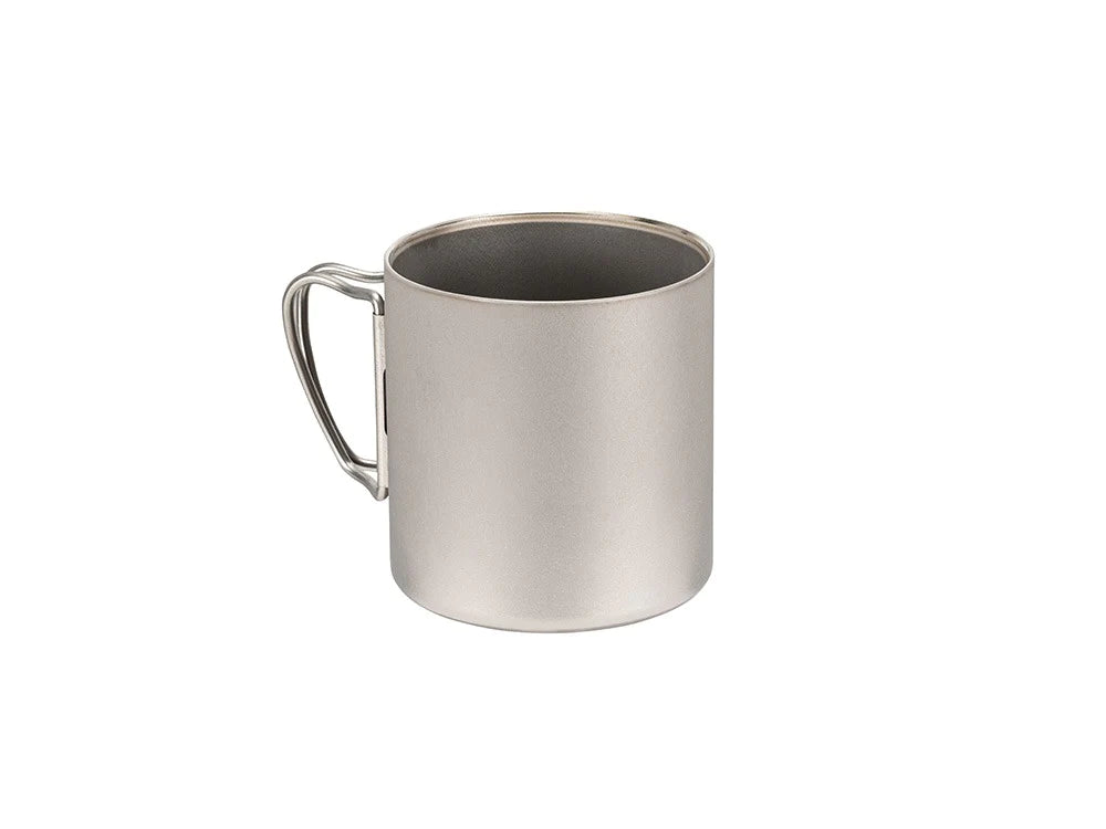 Titanium Double Wall Mug 450 - Silver