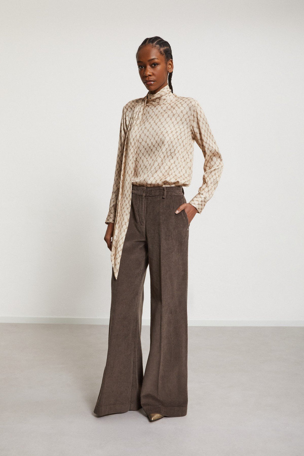 Cord Trousers - Ebano
