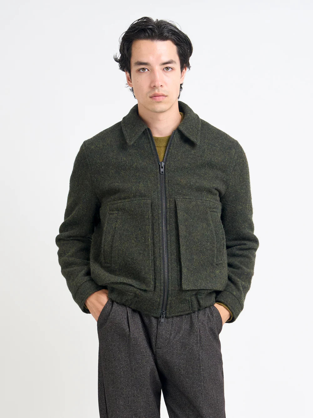 
                  
                    Arlington Bomber Jacket - Morgan Green
                  
                