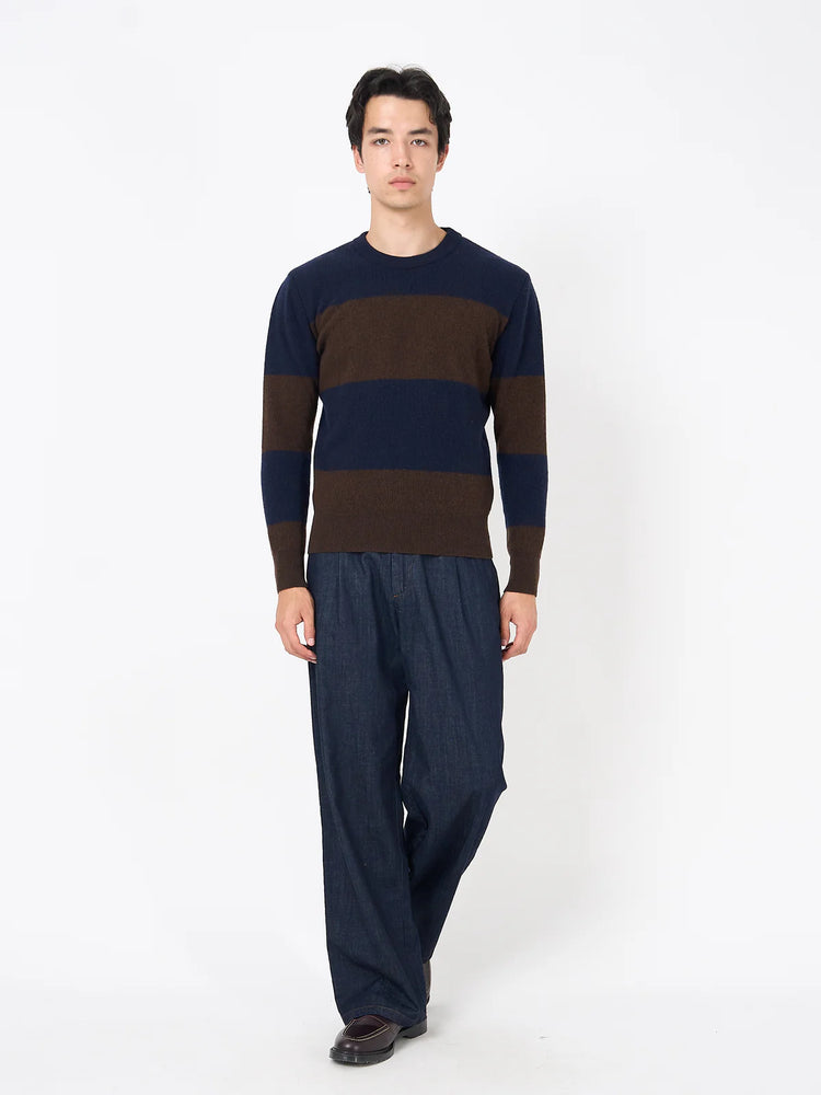 
                  
                    Blenheim Jumper - Paxton Navy/Brown
                  
                