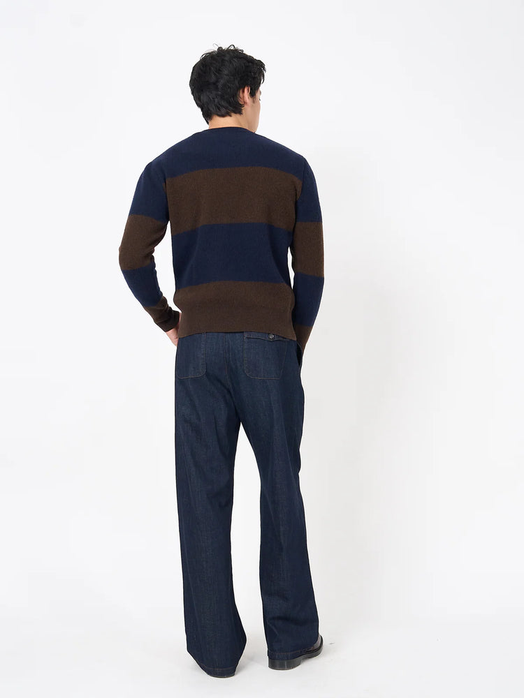 
                  
                    Blenheim Jumper - Paxton Navy/Brown
                  
                