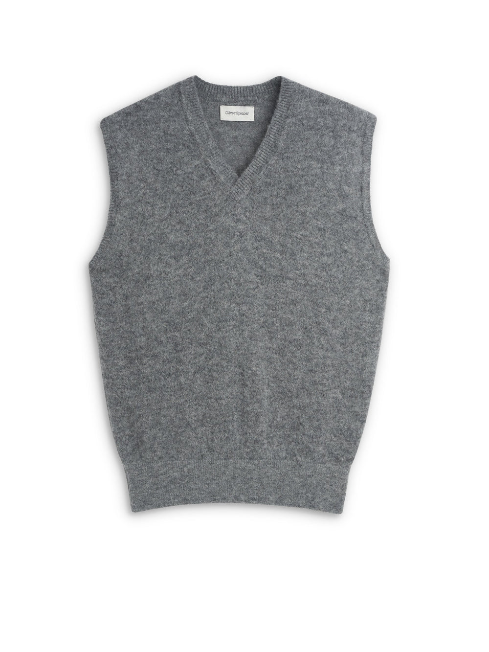 Graves V Neck Vest - Rosen Mid Grey