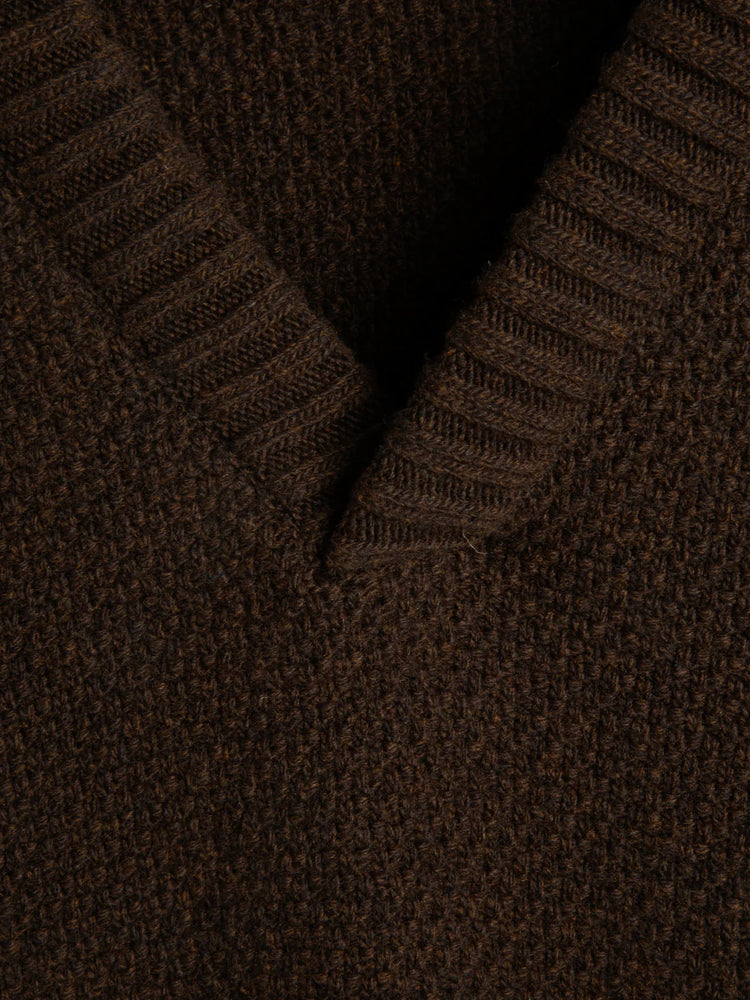 
                  
                    Graves V Neck Vest - Brown
                  
                