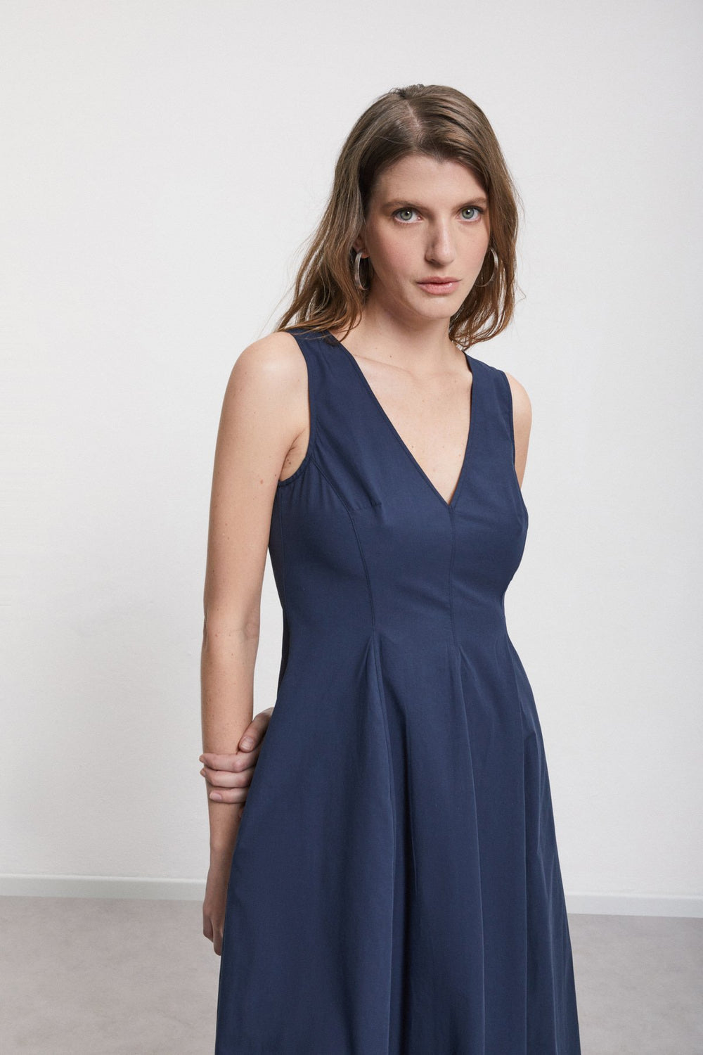 Cotton Poplin Dress - Night