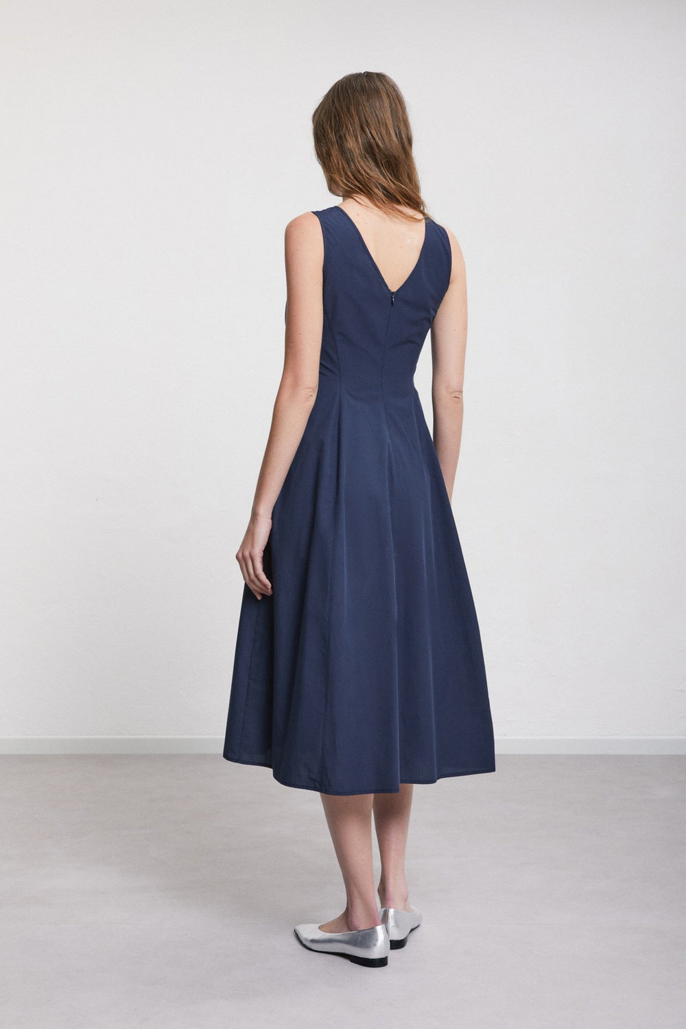 Cotton Poplin Dress - Night