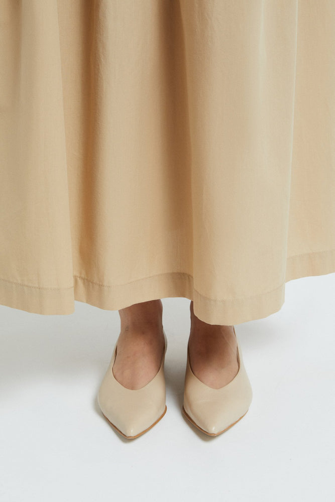 
                  
                    Cotton Poplin Skirt - Nocciola
                  
                